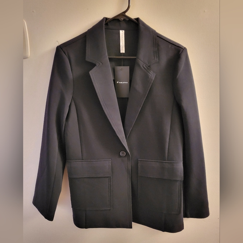 Fabletics Black Single-Button Blazer